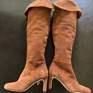 L’Agence Charlotte Suede Over The Knee Boots